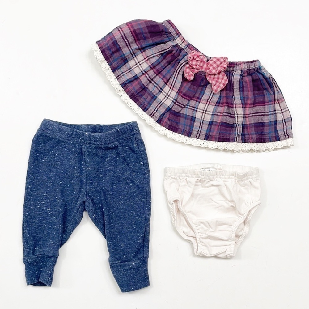 3 Piece Baby Girls Mixed Clothing Lot